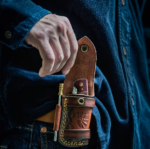 Dusk Micarta & Bone Damascus Folder 3