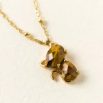 Faceted Feline Cat Necklace