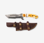 Flamed Vanguard Damascus Knife Set 2