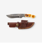 Flamed Vanguard Damascus Knife Set 3