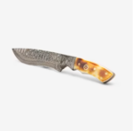 Flamed Vanguard Damascus Knife Set 4