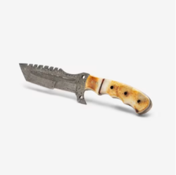 Flamed Vanguard Damascus Tracker Edition Knife