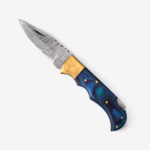 Folding Damascus Knife