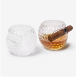Golf Ball Cigar Double Old Fashion – Set Of 2