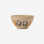 Hand Carved Dice Copita Ceramic Cup