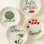 Hand-painted Italian Pasta Bowls- Set Of 4 2