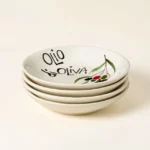 Hand-painted Italian Pasta Bowls- Set Of 4 4