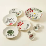 Hand-painted Italian Pasta Bowls- Set Of 4 5