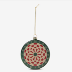 Handcrafted Wooden Dartboard Ornament Decor