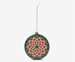 Handcrafted Wooden Dartboard Ornament Decor