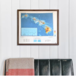 Hawaii Islands 1971 3d Raised Relief Map 1