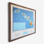Hawaii Islands 1971 3d Raised Relief Map 3