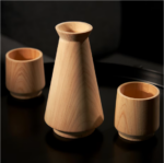 Hinoki Cypress Sake Set 2