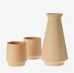Hinoki Cypress Sake Set