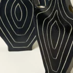 Hypnotic Lines Art Vase 1