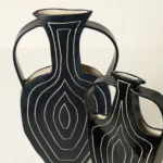 Hypnotic Lines Art Vase 2