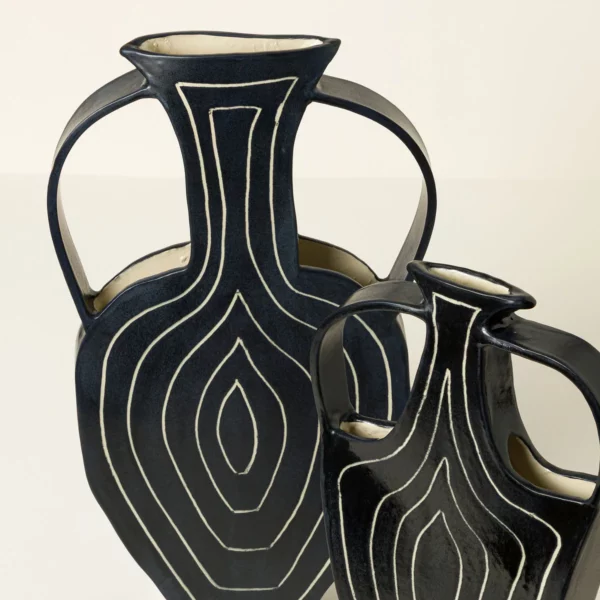 Hypnotic Lines Art Vase 2