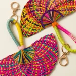 Iraca Palm Fan Bag Charm 1