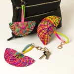 Iraca Palm Fan Bag Charm