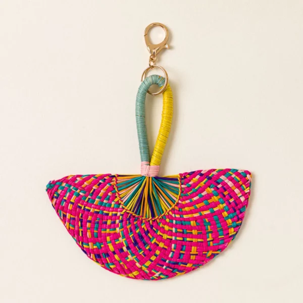 Iraca Palm Fan Bag Charm 2
