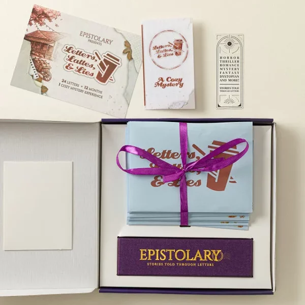 Lattes & Lies 24 Letter Mystery Subscription 2