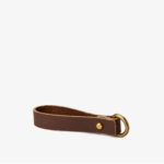 Leather & Brass Key Fob 1