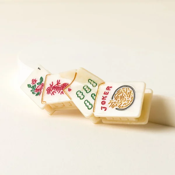 Lucky Mahjong Hair Clip 5