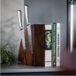 Magnetic Acacia Knife Block 1