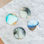 Make Your Own Alcohol Ink Ceramic Coaster Set