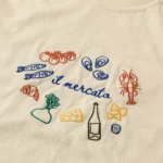 Market Day Embroidered T-shirt 1