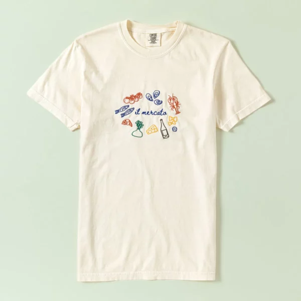 Market Day Embroidered T-shirt 2