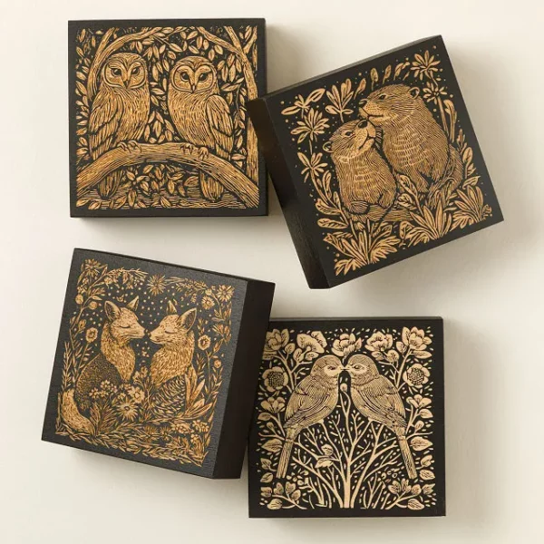 Mates For Life Wood Engraved Illustration1
