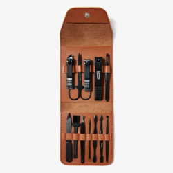 Medium Luxury Grooming Tool Kit – Brown