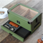Military Glass Top Humidor 5