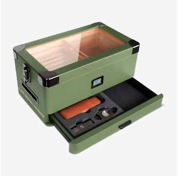 Military Glass Top Humidor Military Glass Top Humidor