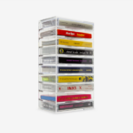 Minimalist Acrylic 10-slot Cassette Rack