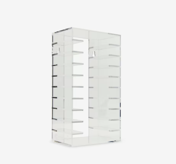 Minimalist Acrylic 10-slot Cassette Rack 3