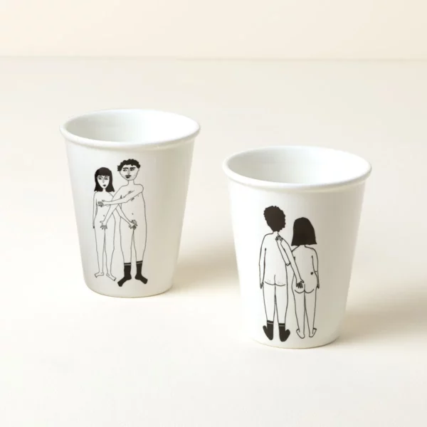 Naked Couple Porcelain Cup 1