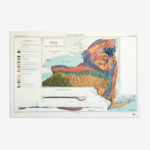 New York 1973 3d Raised Relief Map