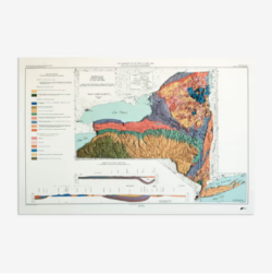 New York 1973 3d Raised Relief Map