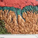 New York 1973 3d Raised Relief Map 3