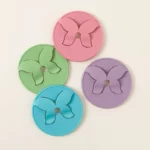 No Spill Wine Glass Coasters - Set Of 4 2