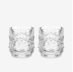 Pacific Crystal Tiki Lowball Tumblers 3
