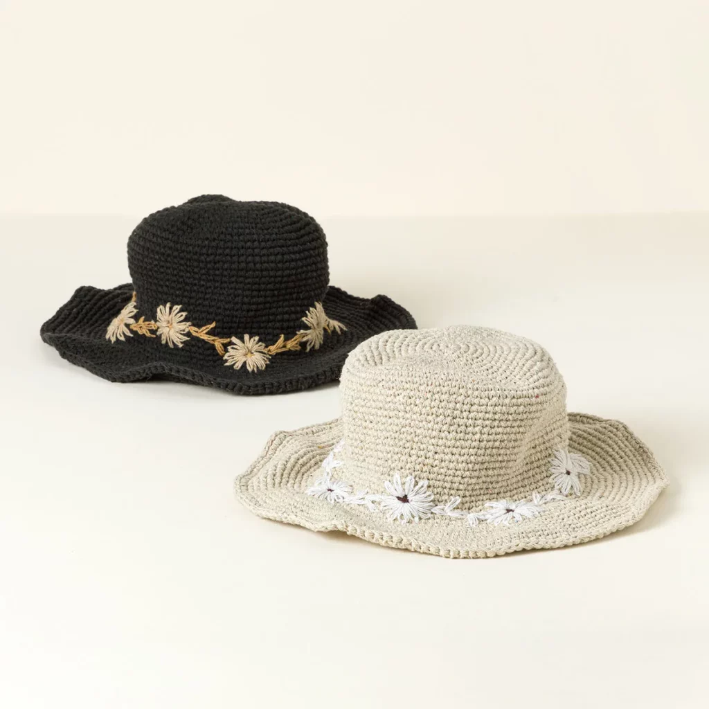 Packable Cotton Sun Hat With Upf 35