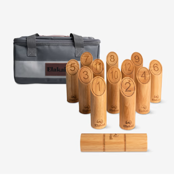 Premium Wooden Molkky Game Set