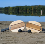 Premium Wooden Paddle Ball Game Set 3