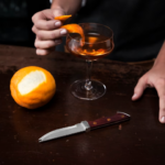 Professional Double-tipped Acacia Bartender Knife 1