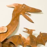 Pterodactyl Garden Sculpture – Set Of 2 1