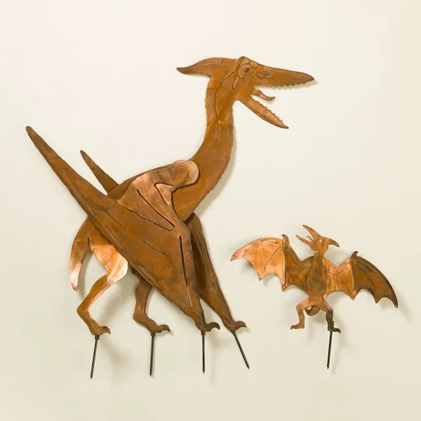 Pterodactyl Garden Sculpture – Set Of 2 2