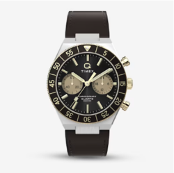 Q Timex Continental Chronograph 40mm Watch